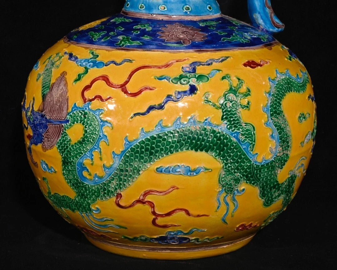 Fine Chinese Hand Painting Enamel color Porcelain Dragon Teapot | eBay