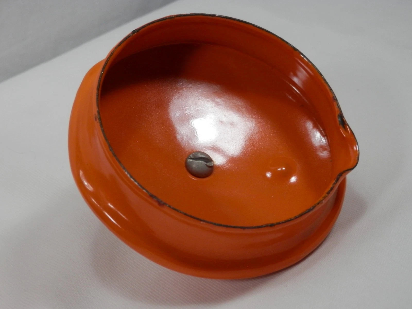 Huta Silesia Orange Enameled Tea Kettle Excellent Vintage retro teapot | eBay