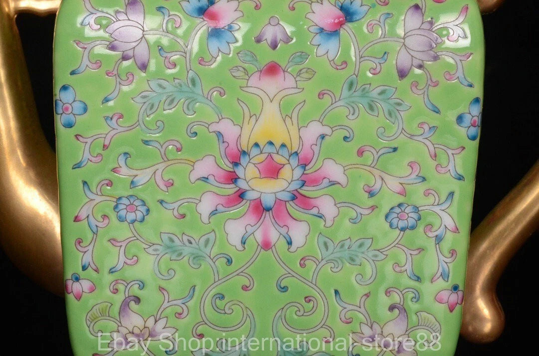 7" Yongzheng Marked Old Chinese Enamel Porcelain Gilt Flower Teapot Teakettle | eBay