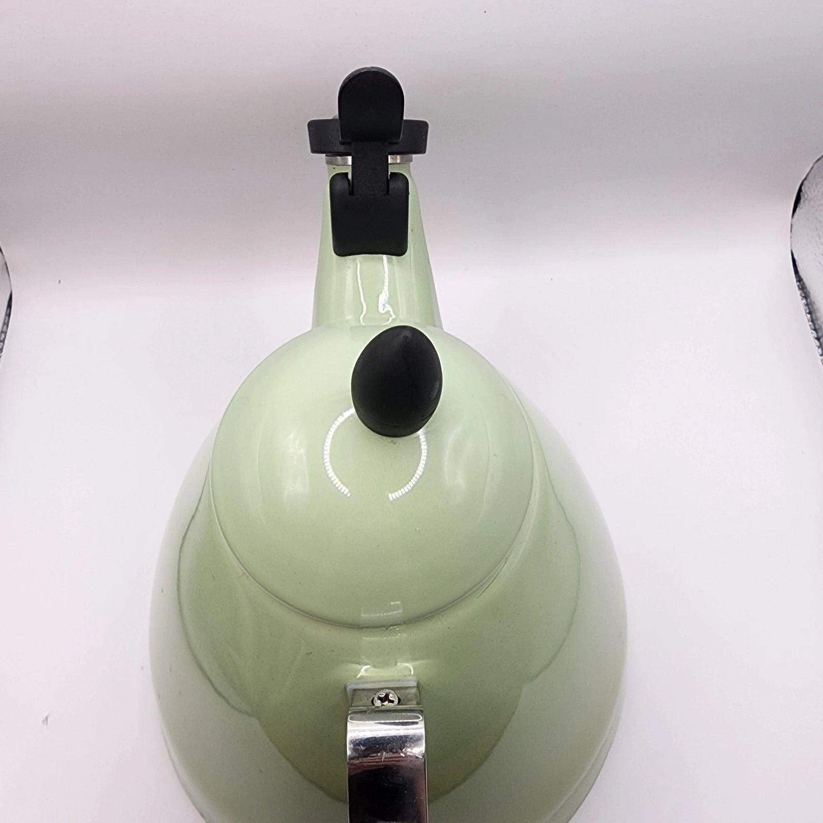 Le Creuset Whistling Kettle 1.6L 1.7 Quart Green Enamel Steel Teapot France Tea | eBay