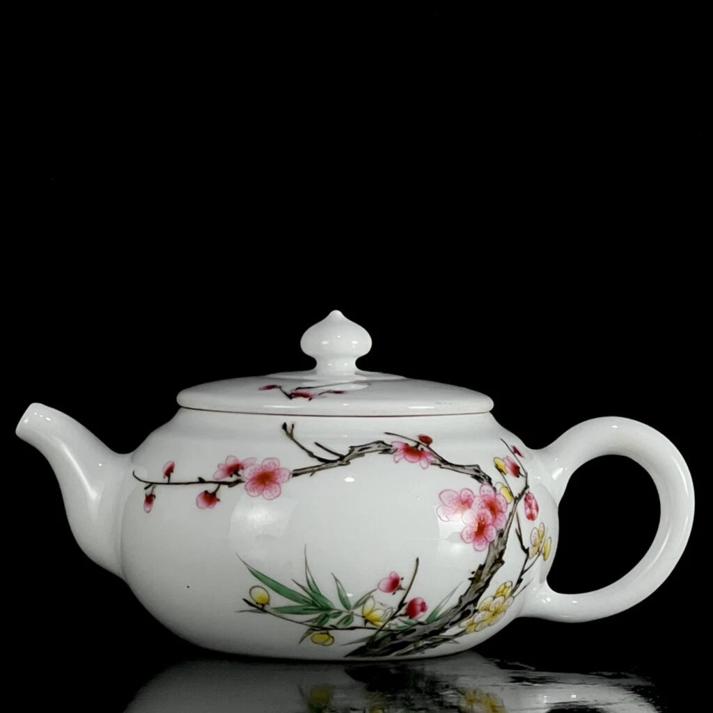 Chinese Enamel Colour Porcelain HandPainted Exquisite Flower&Plant Teapot 25065 | eBay