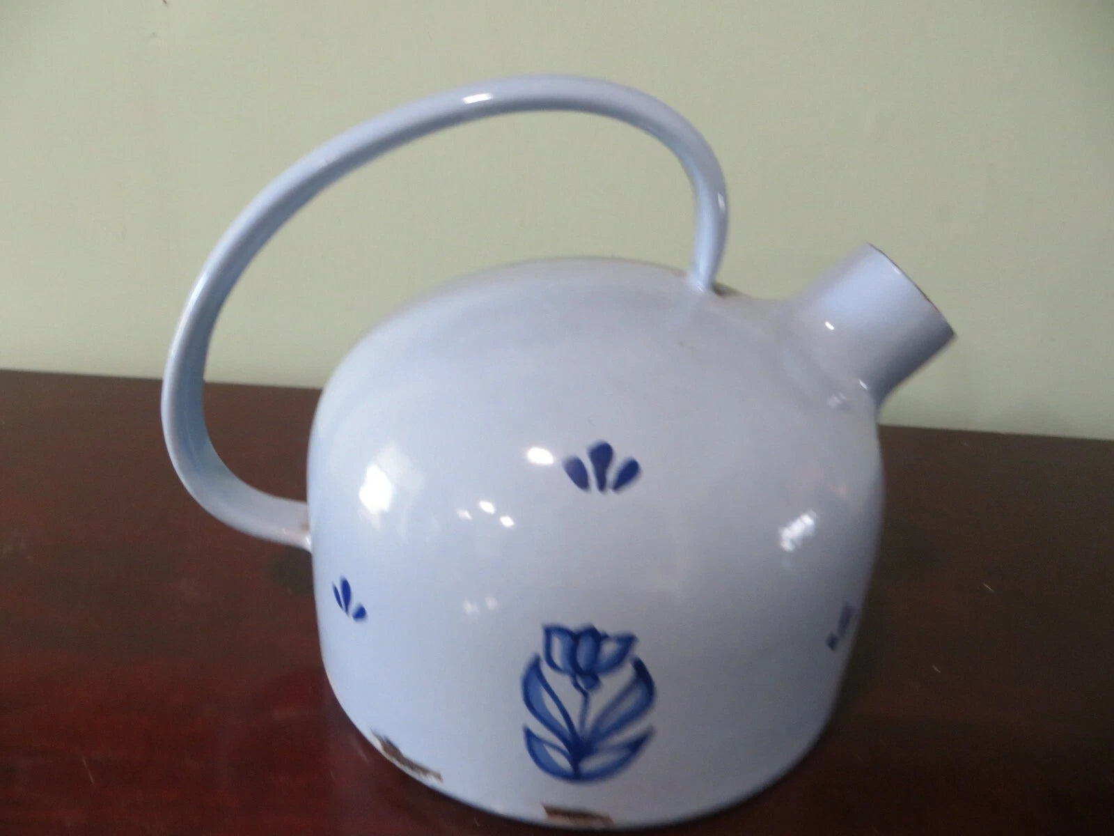 blue porcelain vintage tea pot kettle | eBay