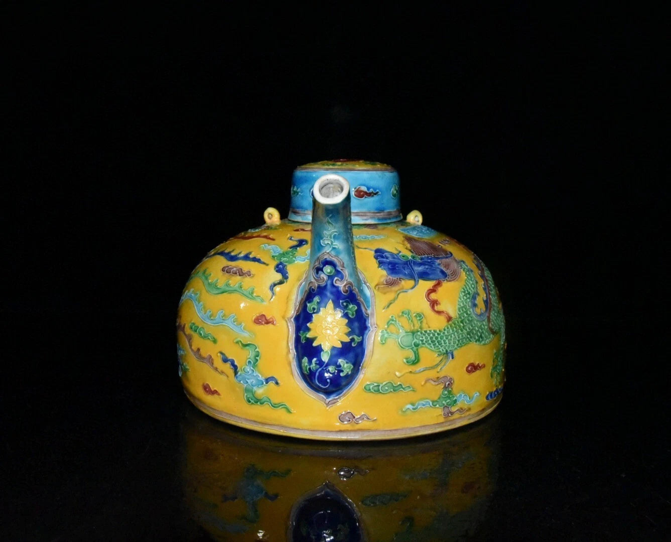 Fine Collectable Art Hand Painting Enamel color Porcelain Dragon Teapot | eBay