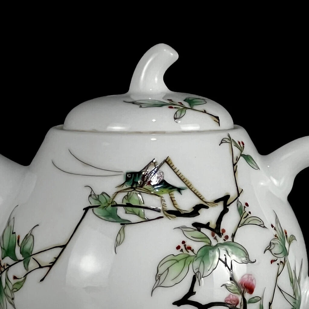 Chinese Enamel Colour Porcelain HandPainted Exquisite Flower&Plant Teapot 26552 | eBay