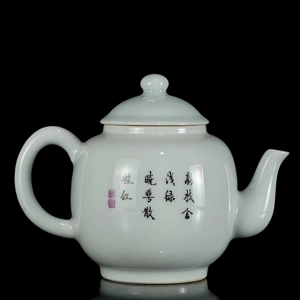 Chinese Enamel Colour Porcelain HandPainted Exquisite Flower&Plant Teapot 27240 | eBay