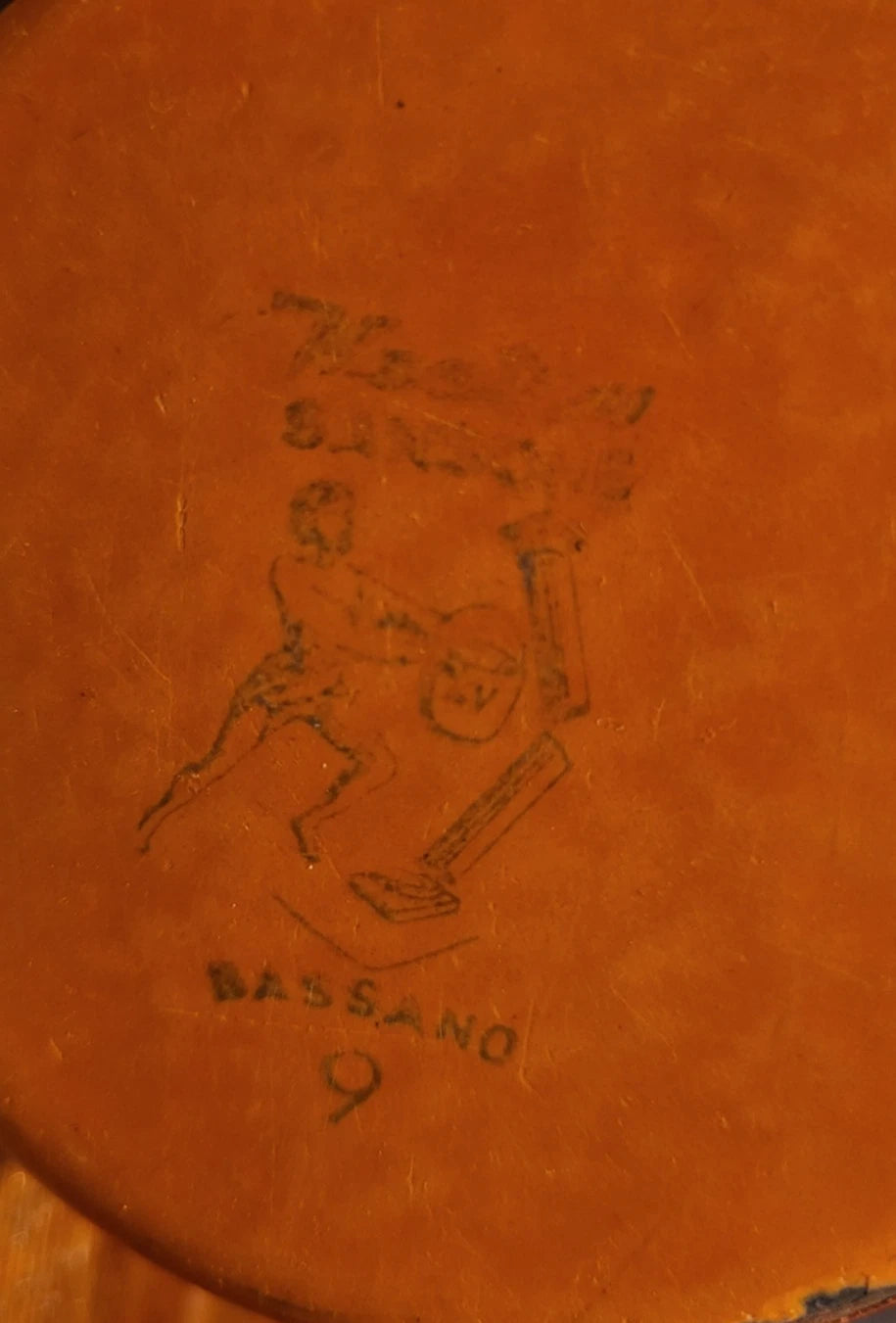 Vintage Enamel Tea Coffee Pot Orange Red Enamelware Hinged Lid Bassano Italy | eBay