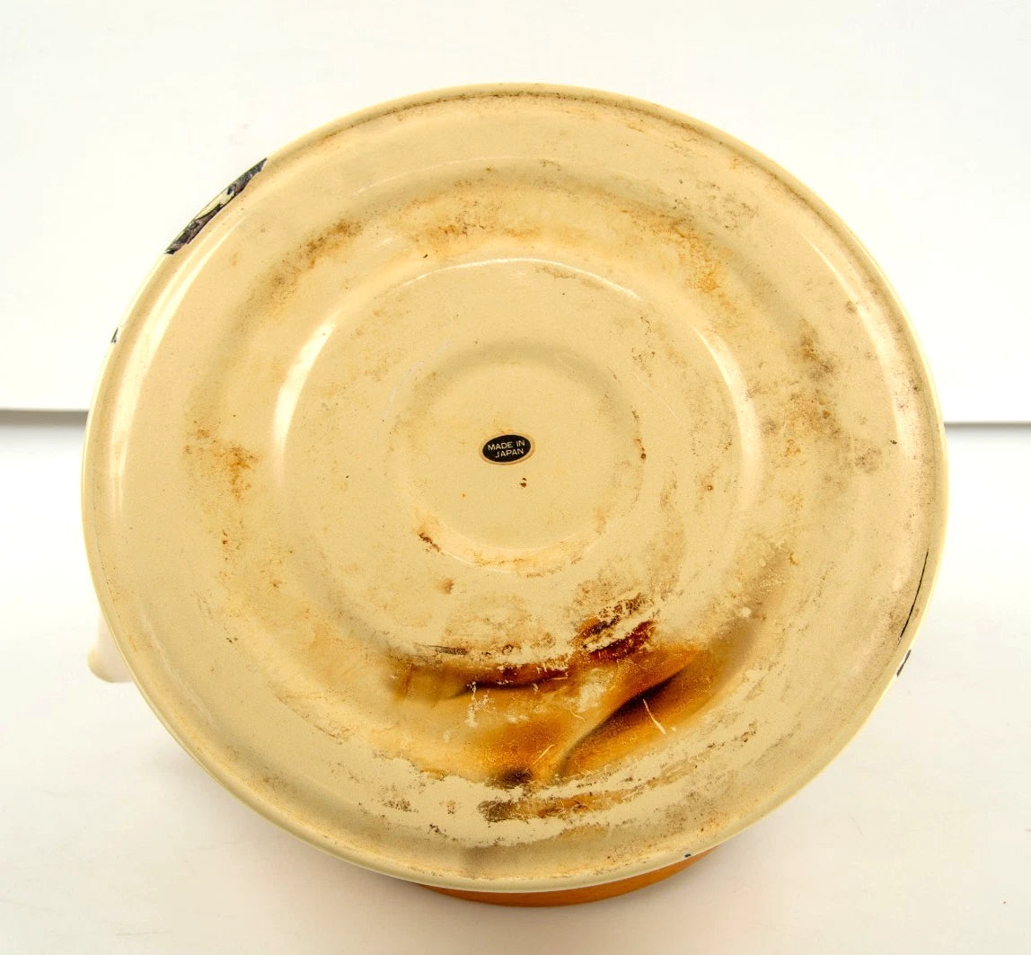 Vintage Cream Enamel Kettle Zen Teapot Wood Handle | eBay