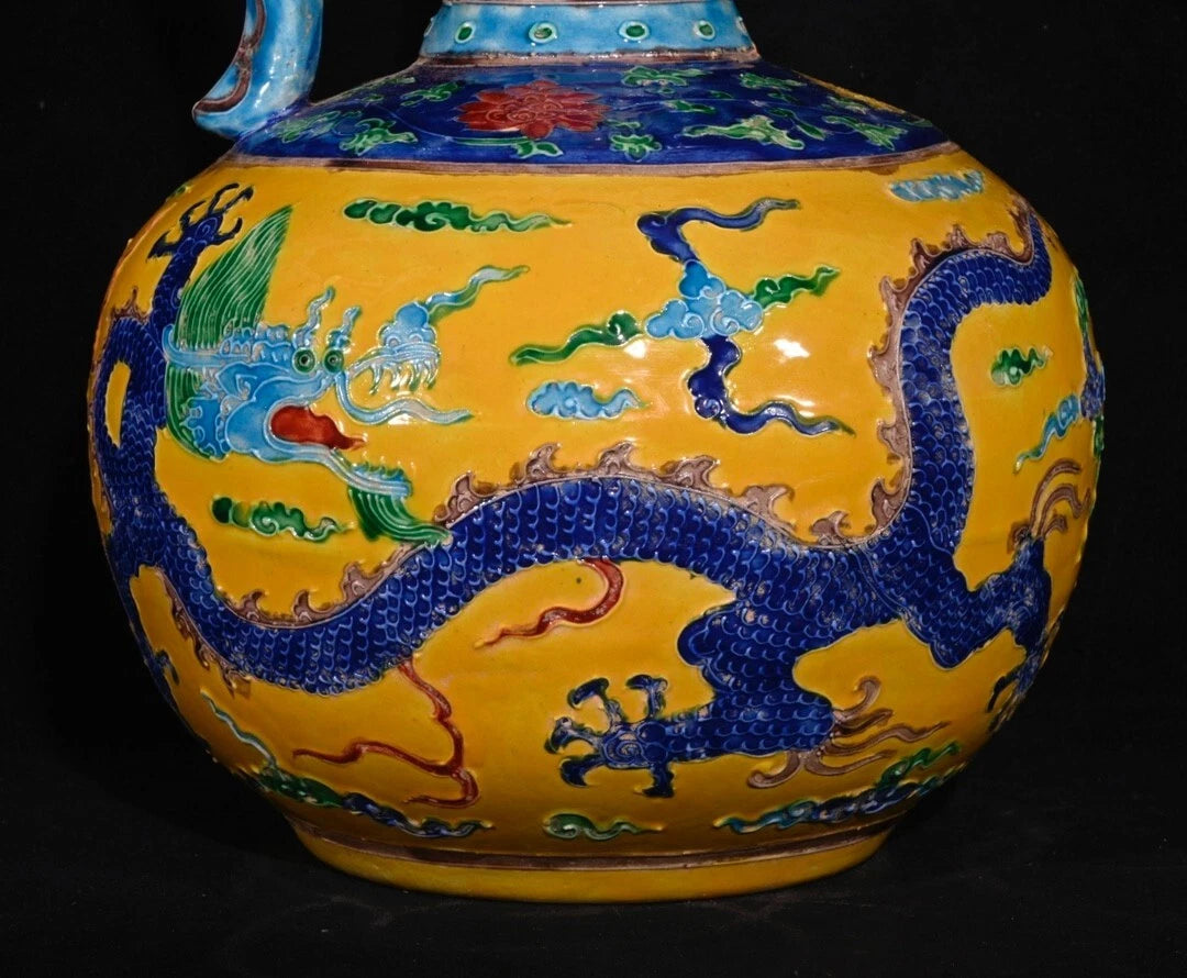 Fine Chinese Hand Painting Enamel color Porcelain Dragon Teapot | eBay