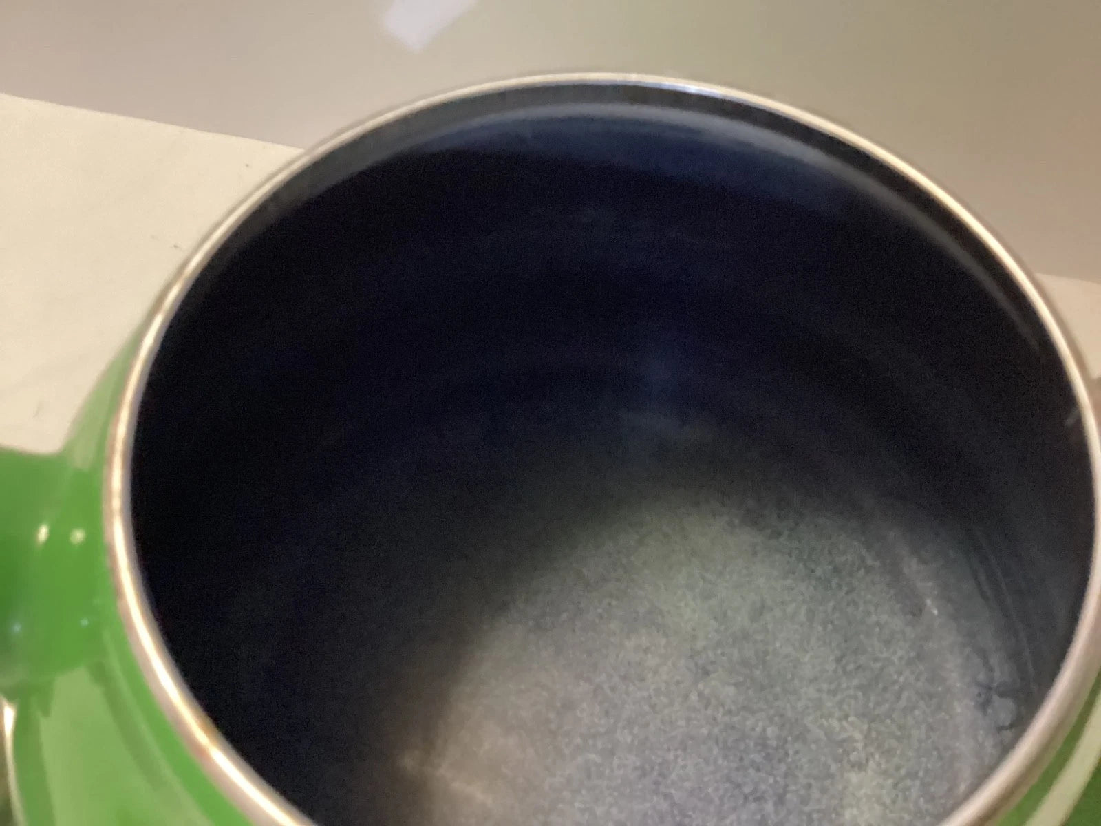 Vintage Green Enamel Whistling Tea Kettle Teapot | eBay