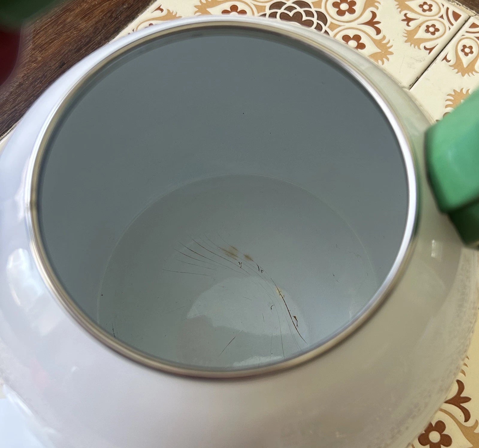 Ancona Kettle Hummingbird, Tulips Enamel Red, White, Blue & Green Vintage Teapot | eBay