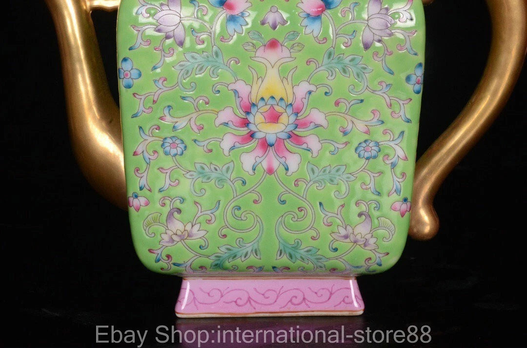 7" Yongzheng Marked Old Chinese Enamel Porcelain Gilt Flower Teapot Teakettle | eBay