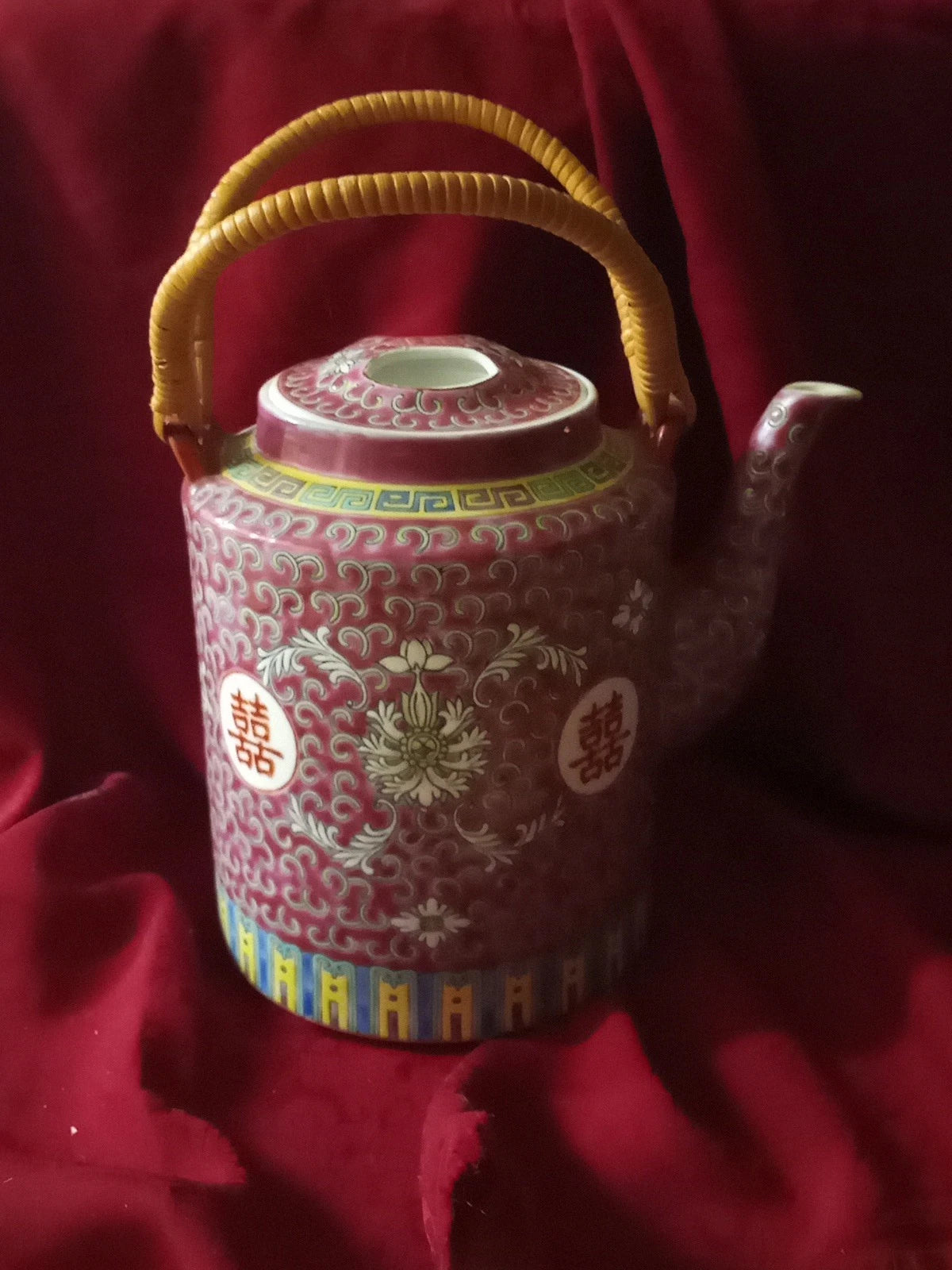 Chinese Famille Rose Enameled Porcelain Teapot 20th Century. (2lbs) Very Collect | eBay