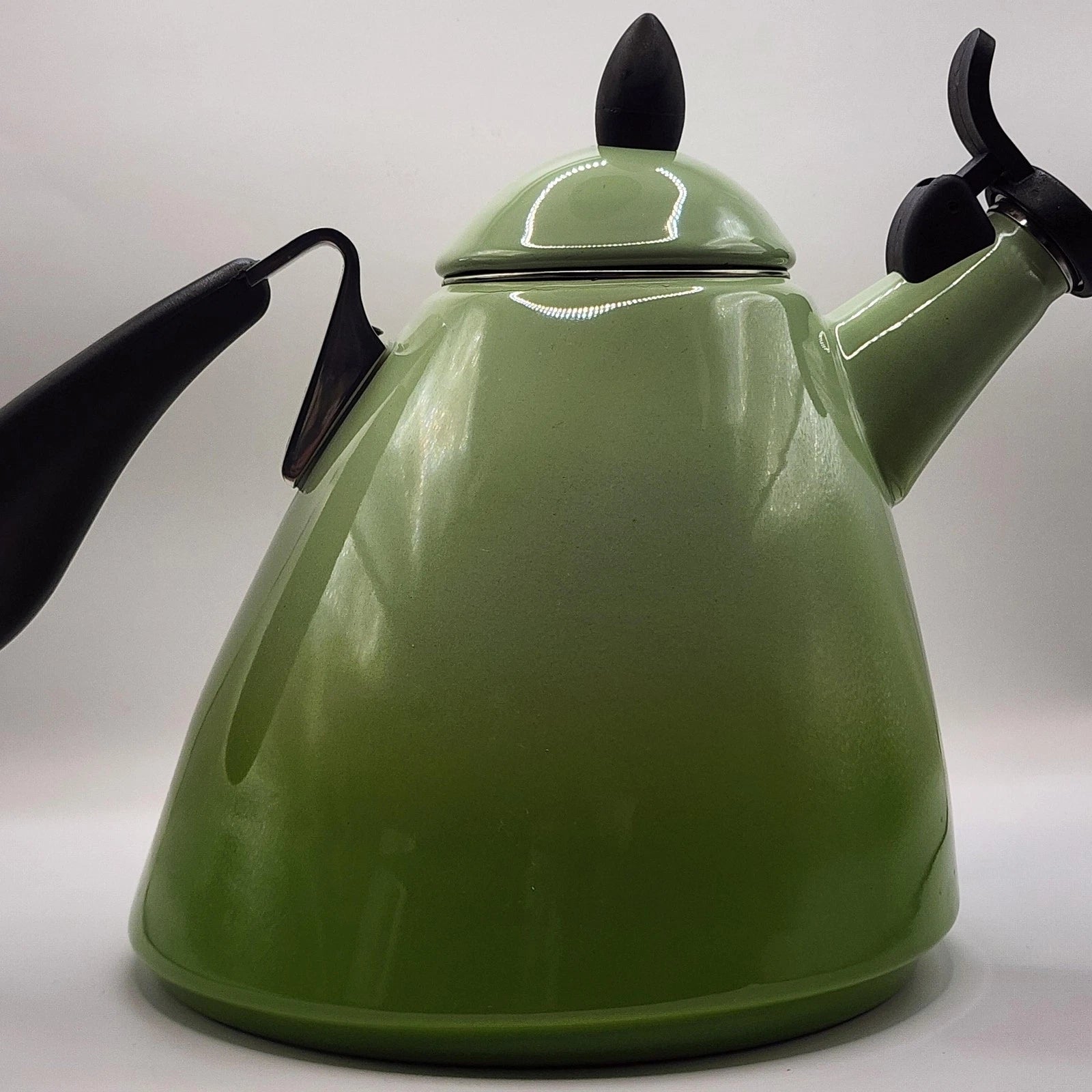 Le Creuset Whistling Kettle 1.6L 1.7 Quart Green Enamel Steel Teapot France Tea | eBay