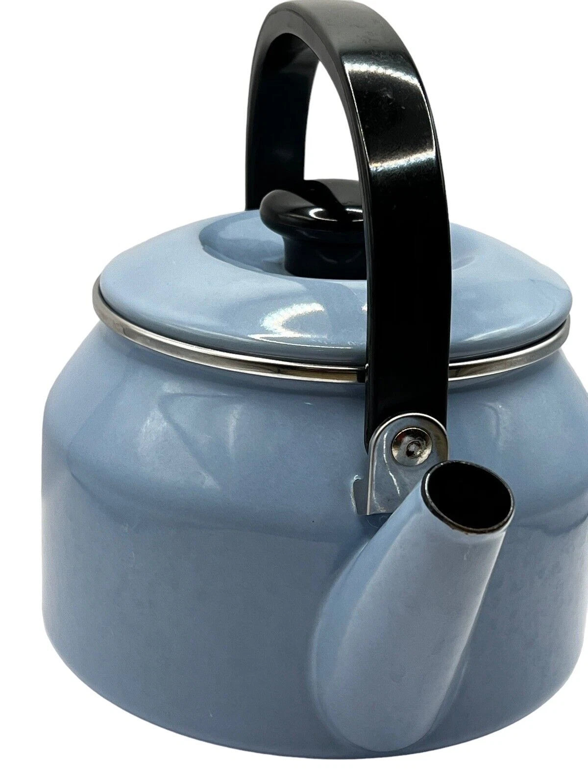 Stovetop Vintage Kettle Teapot Light Blue Enamel on Steel 2 QT Siam Fuji Ware | eBay
