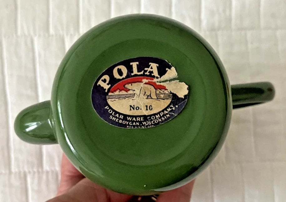 Vintage Enamelware Green Single Serve Tea Pot, Polar Ware Company | eBay