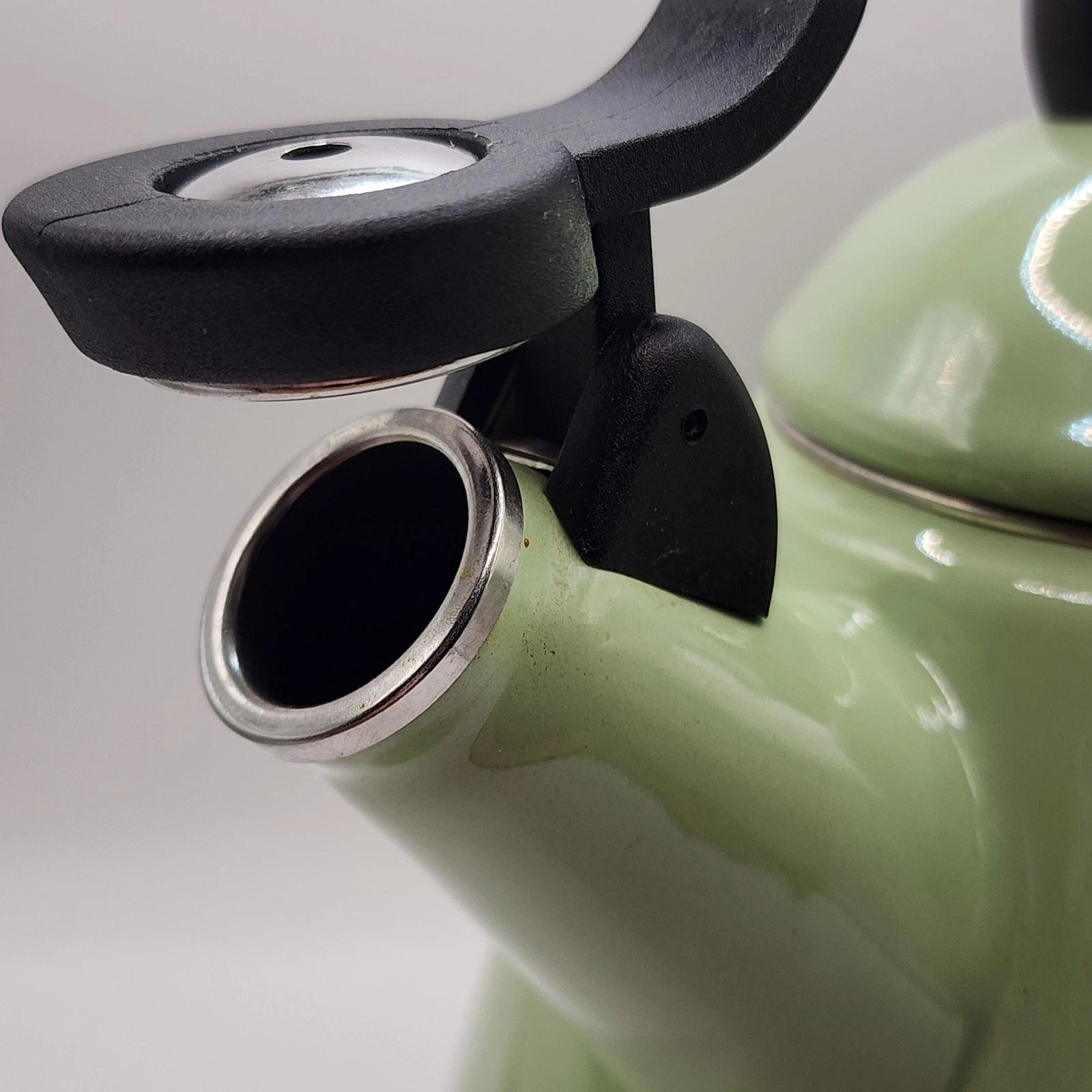 Le Creuset Whistling Kettle 1.6L 1.7 Quart Green Enamel Steel Teapot France Tea | eBay
