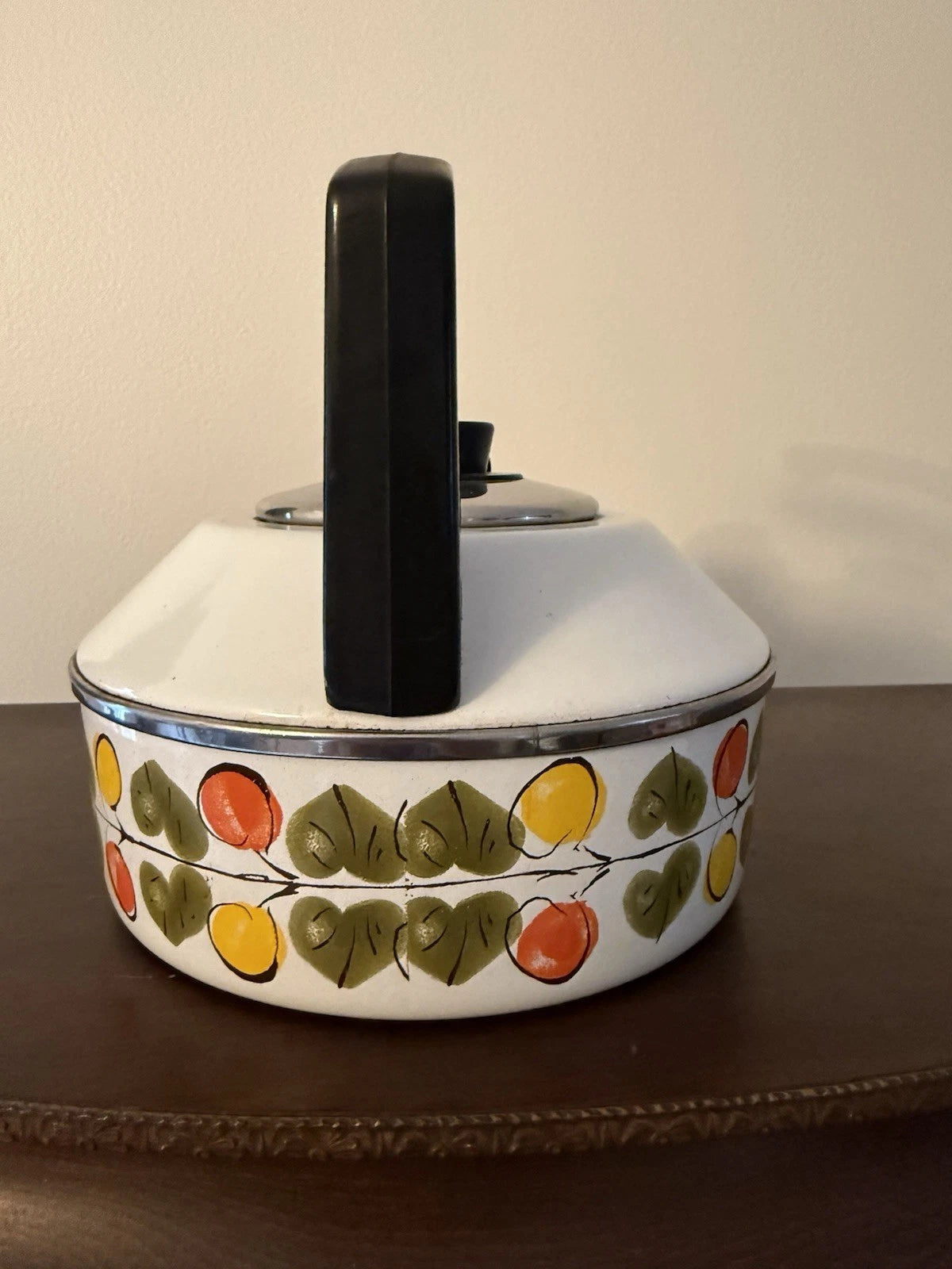 Vtg 1970s Enamel Whistling Tea Kettle By Austria Email Made In Austria 10 cups | eBay