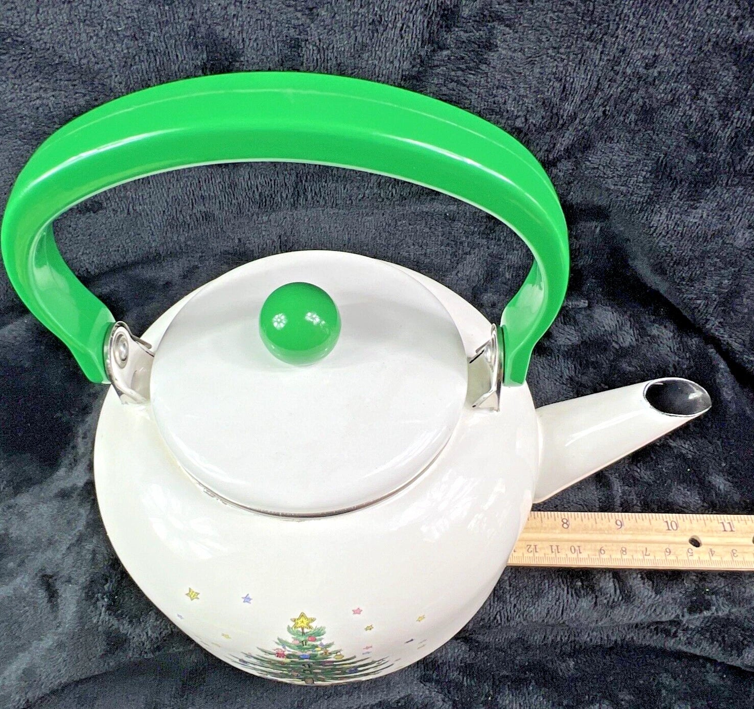 Nikko Christmastime Enamel Teapot | eBay
