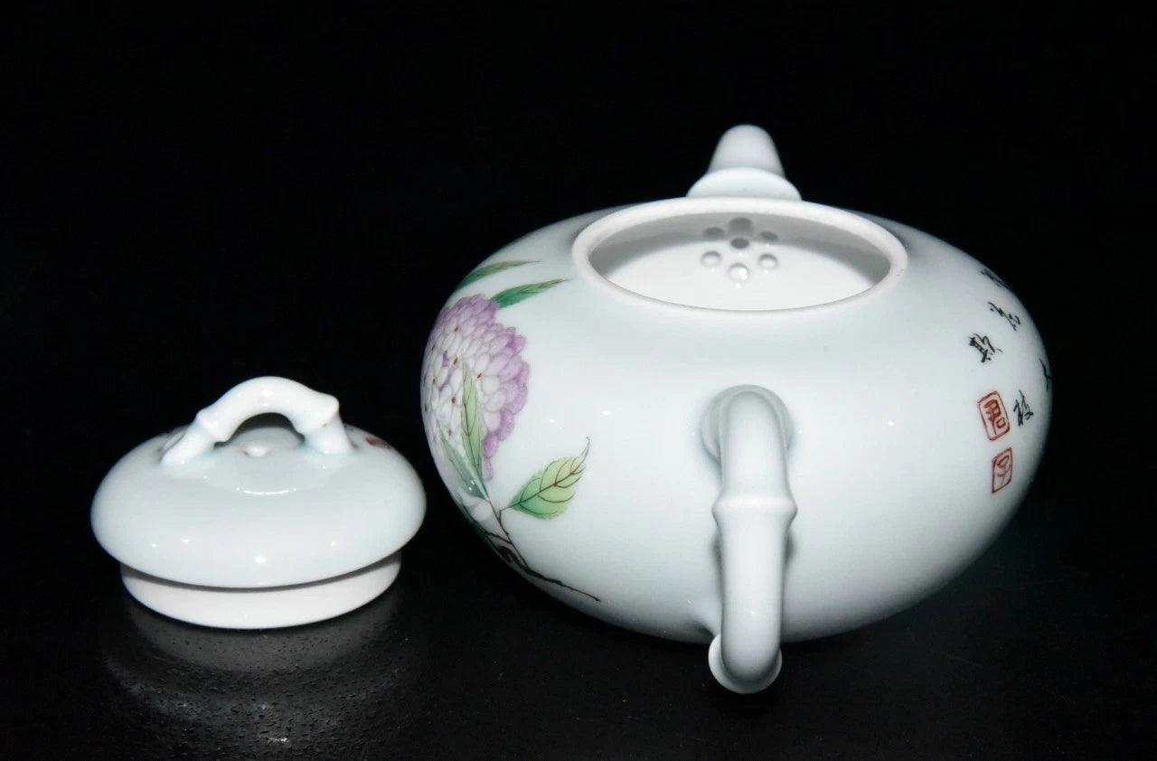 5.5" China Old Fashioned Qing Yongzheng Mark Porcelain Colour Enamels Teapot | eBay