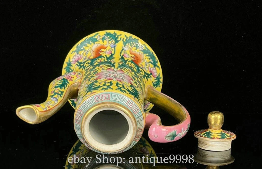 5.7'' Old Dynasty Enamel Color Porcelain Gilt Flower Bat Wine Tea Pot Flagon | eBay