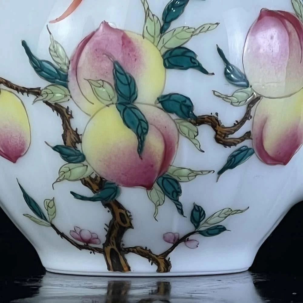 OLD CHINESE COLOUR ENAMEL PORCELAIN TEAPOT QIANLONG MARKED WX195 | eBay