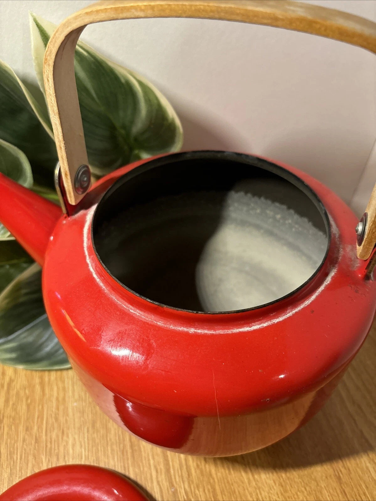 Scandinavian Design Enamel Teapot 1970s Vintage Kettle Wood Handle 1970s | eBay