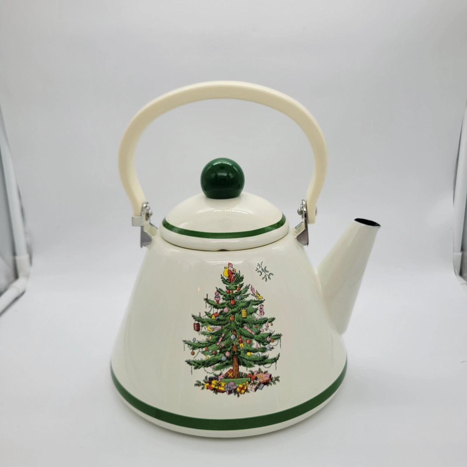 Spode Christmas Tree Tea Kettle Porcelain Enamel On Steel 2.5 qt. | eBay