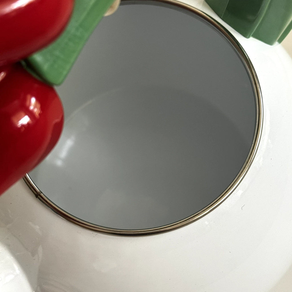 Ancona Kettle Hummingbird Tulips Enamel Teapot Red White Blue Green VTG 1990s | eBay