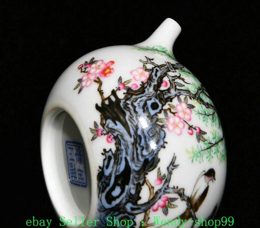 2.7" YongZheng Marked Colour Enamel Porcelain Gilt Flower Bird Teapot Teakettle | eBay