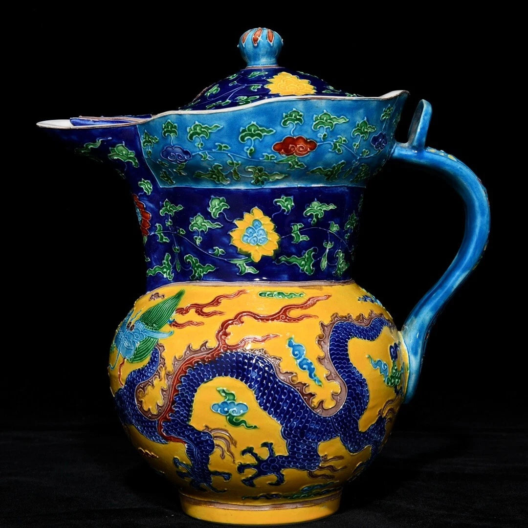 Fine Collected Art Chinese Hand Painting Enamel color Porcelain Dragon Teapot | eBay
