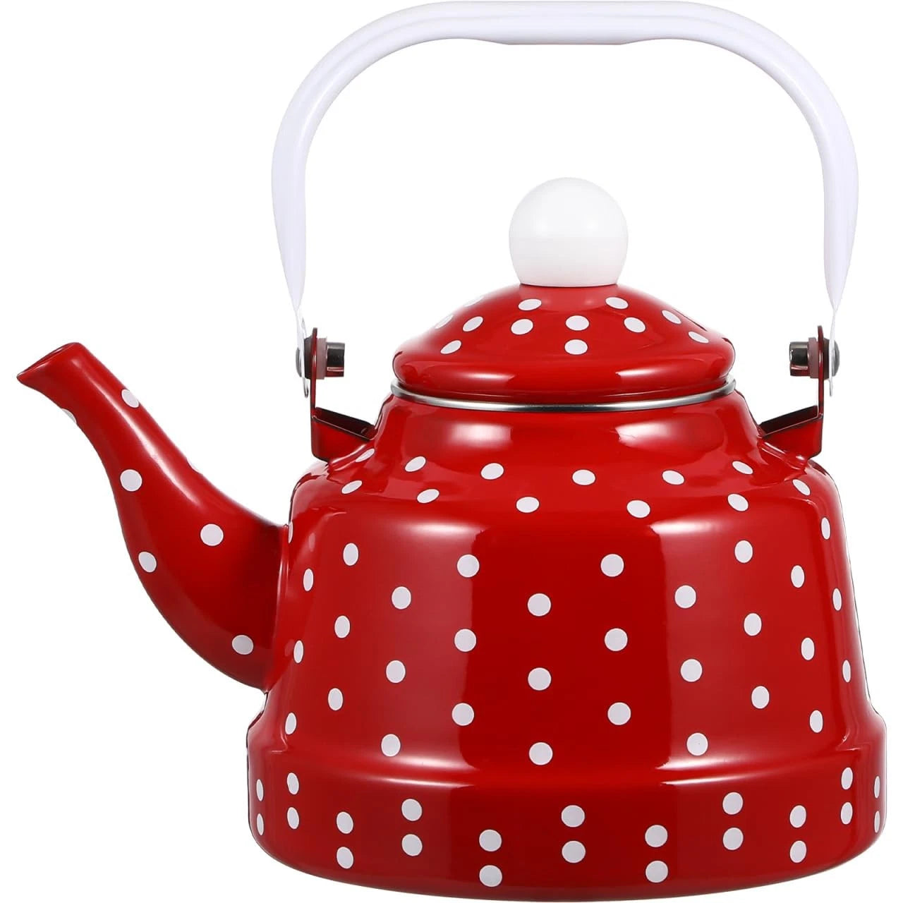 1.8 Quart Vintage Tea Kettle,Enamel Tea Kettle with Handle Cute Stovetop,Enam... | eBay