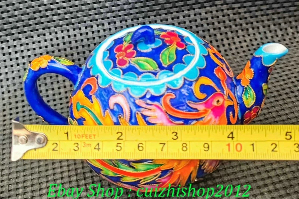 5.1'' Old Qing Qianlong Enamel Colour Porcelain Phoenix Phenix Teapot Teakettle | eBay
