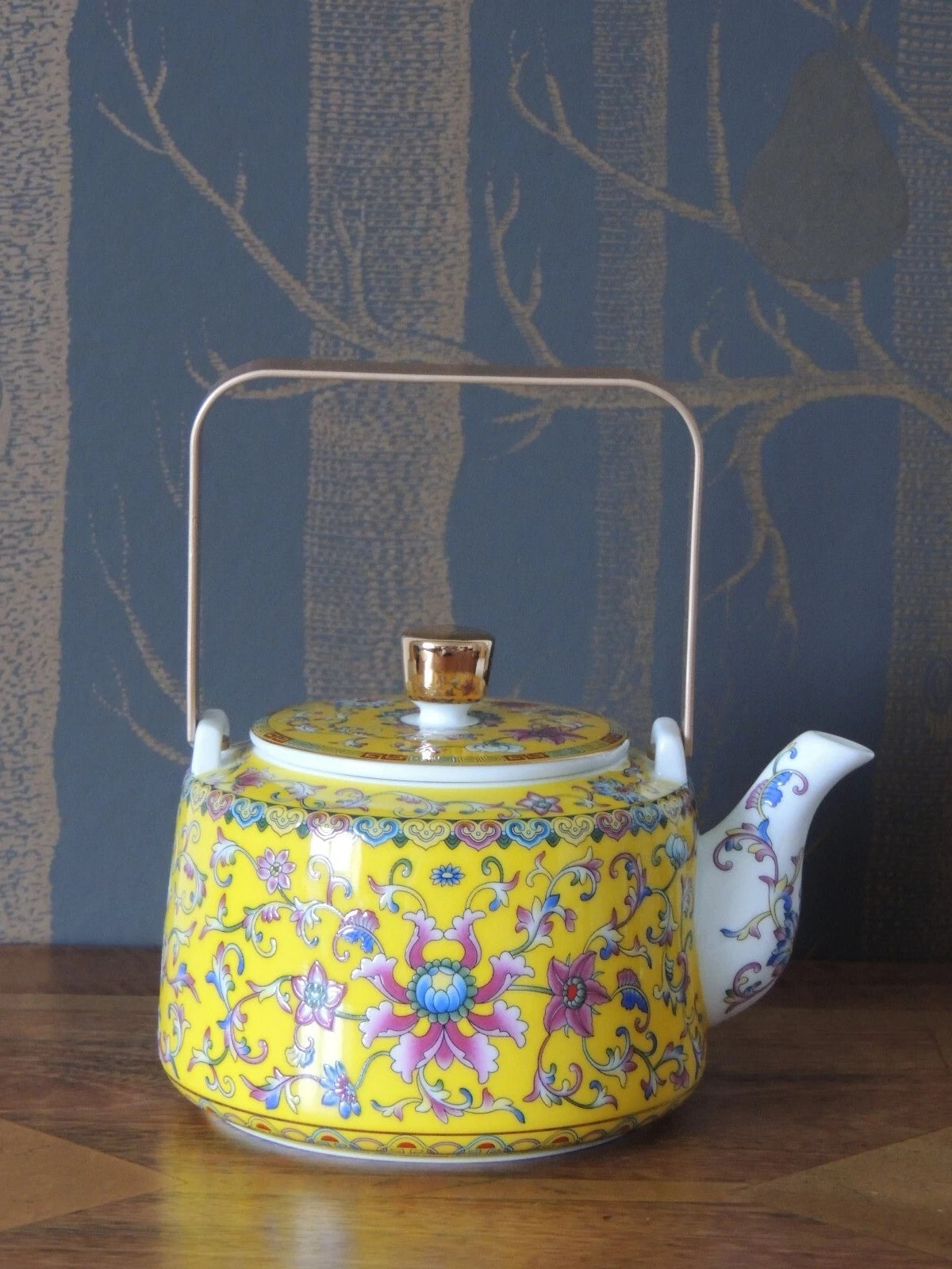 Enamelled Chinese Porcelain Teapot | eBay