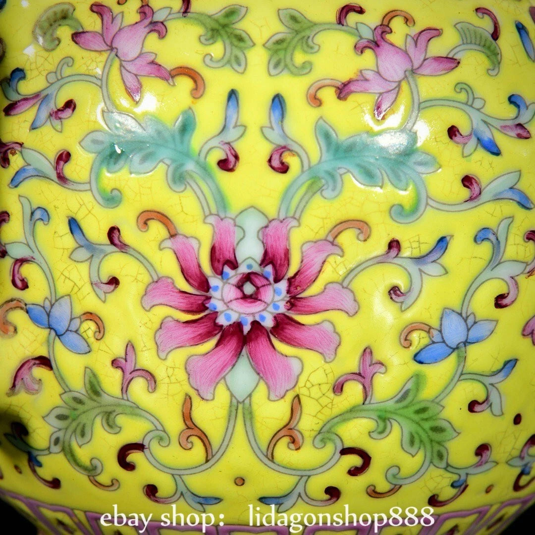 6.8" Qing Yongzheng Marked Enamel Porcelain Flower Leaf Pattern Wine Tea Pot | eBay