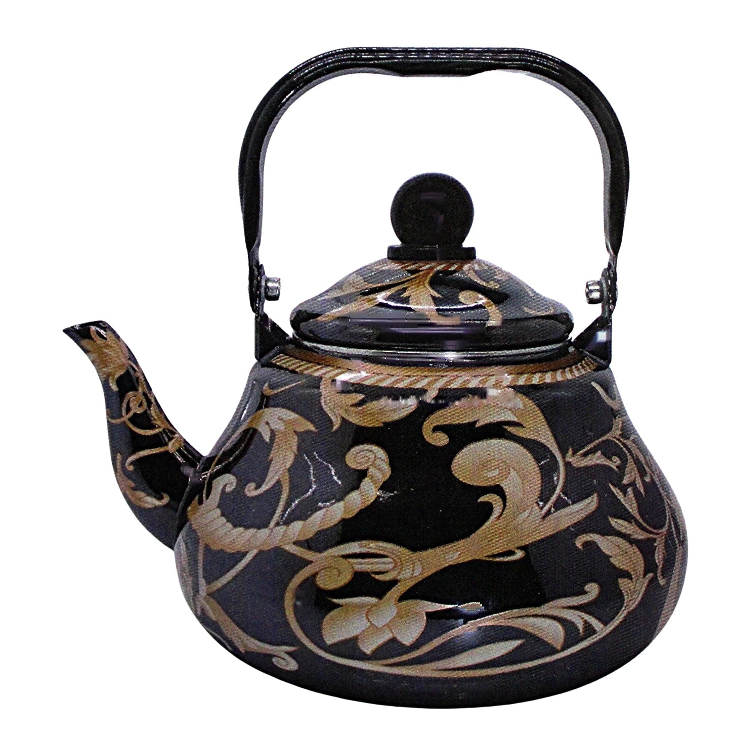 Vintage Porcelain Enamel Tea Kettle 2 Qt (2L) - Stainless Rim, All Stovetops | eBay