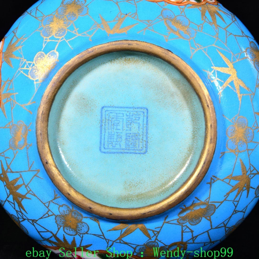 6.2" Qianlong Marked Colour Enamel Porcelain Gilt Butterfly Teapot Teakettle | eBay