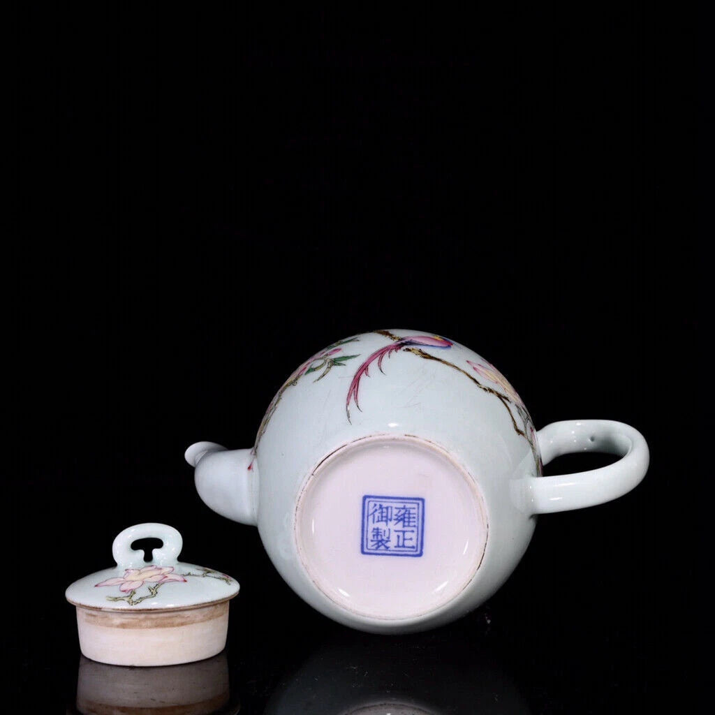 5.1" Chinese Enamel Porcelain HandPainted Exquisite Flowers&Birds Teapots | eBay