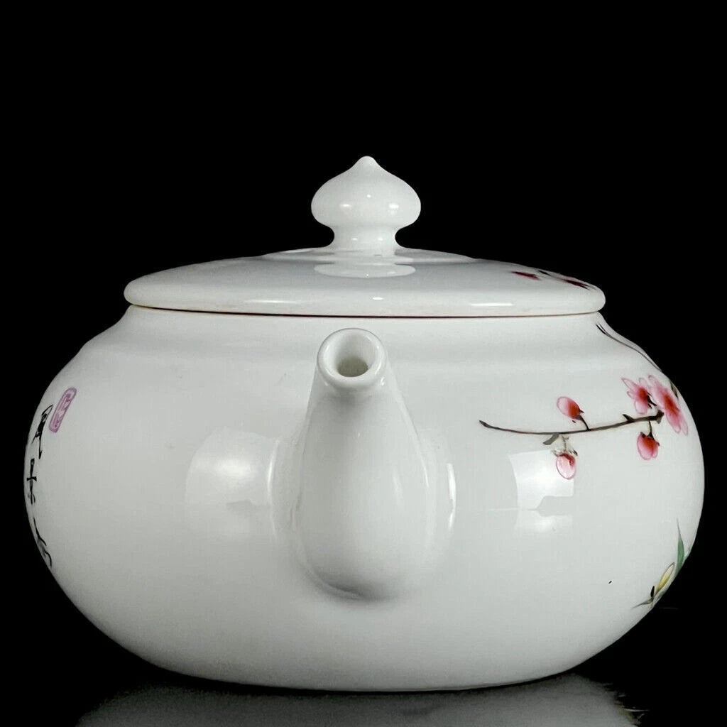 6.3" Chinese Enamel Porcelain HandPainte Exquisite Flowers&Plants Teapots | eBay