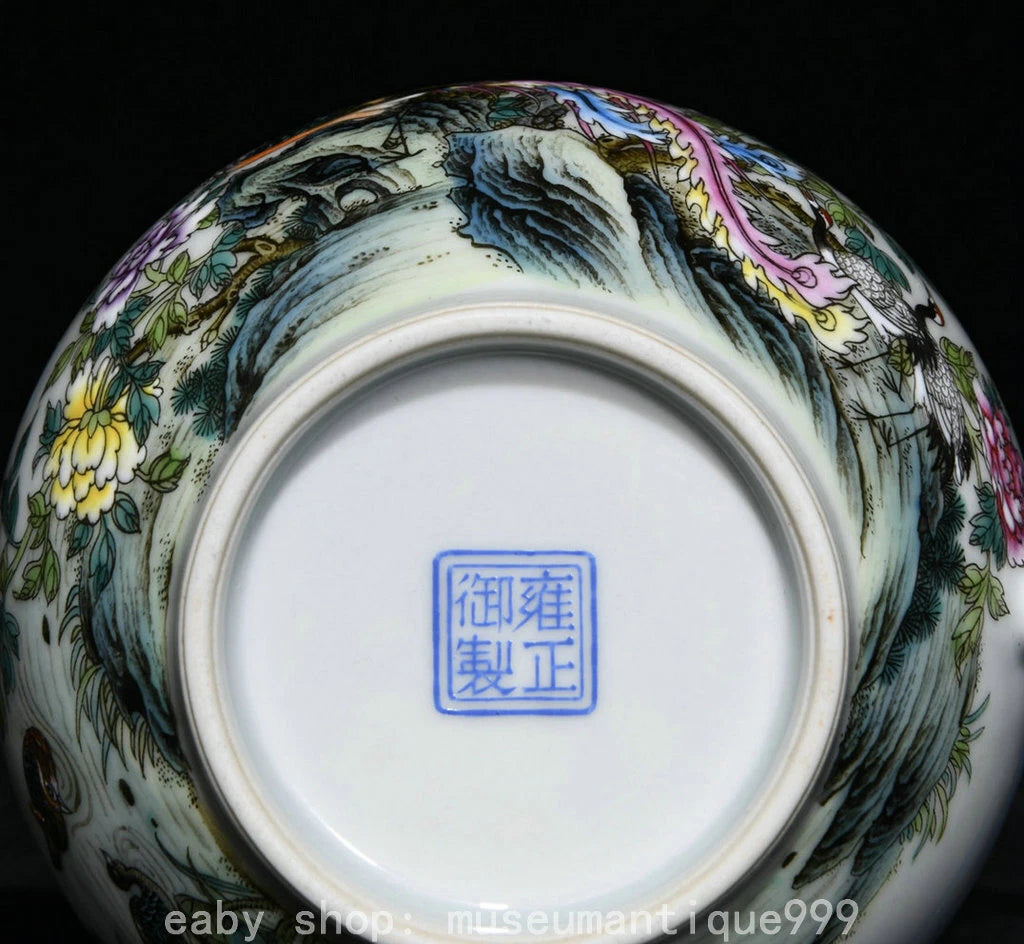 5.6" Old China Yongzheng Marked Colour Enamel Porcelain Phoenix Pine Teapot Pot | eBay