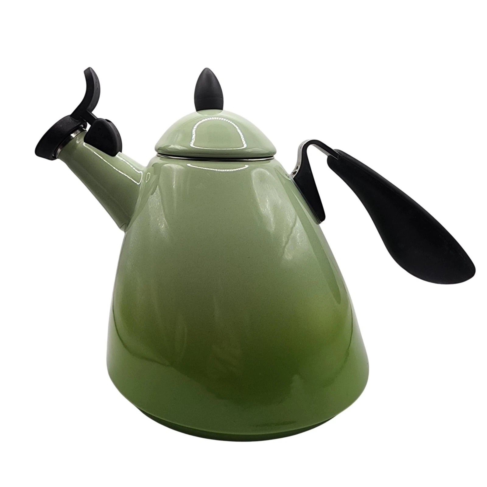 Le Creuset Whistling Kettle 1.6L 1.7 Quart Green Enamel Steel Teapot France Tea | eBay