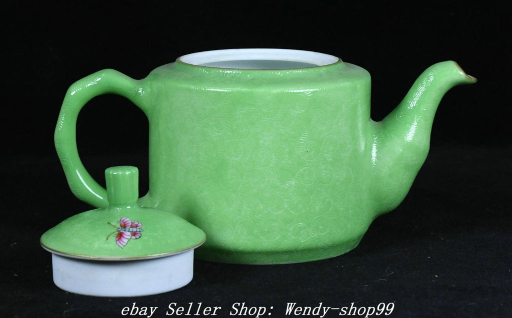 Qianlong Marked Colour Enamel Porcelain Gilt Peony Flower Bird Teapot Teakettle | eBay