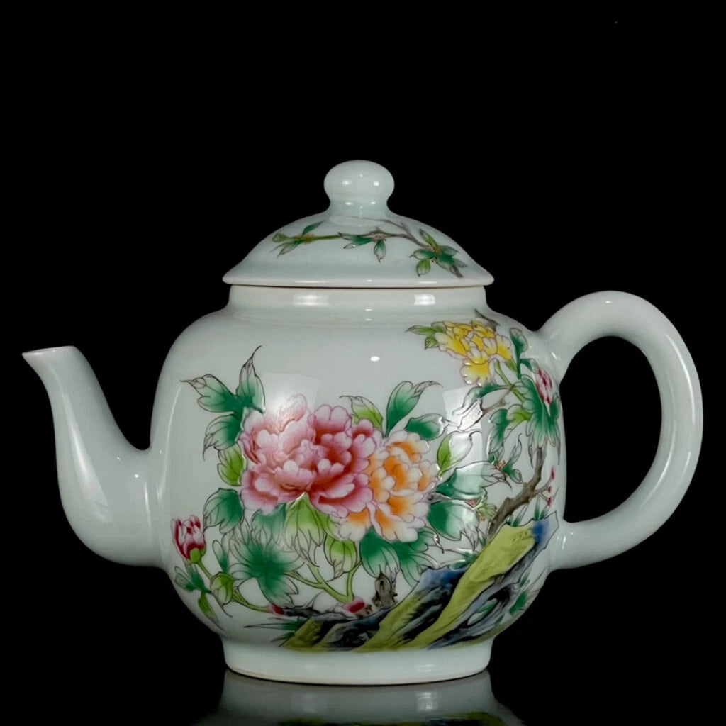 Chinese Enamel Colour Porcelain HandPainted Exquisite Flower&Plant Teapot 27240 | eBay