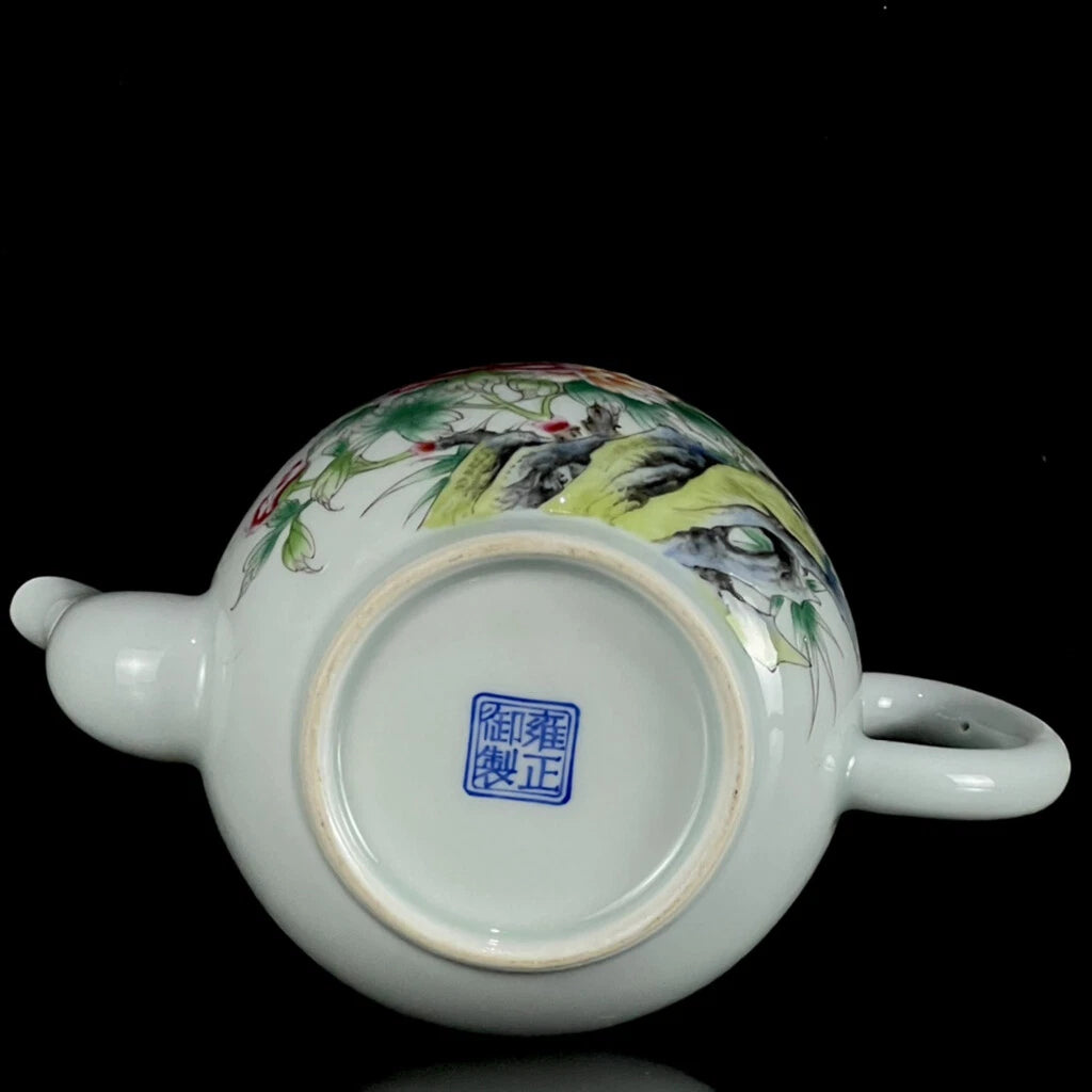 Chinese Enamel Colour Porcelain HandPainted Exquisite Flower&Plant Teapot 27240 | eBay