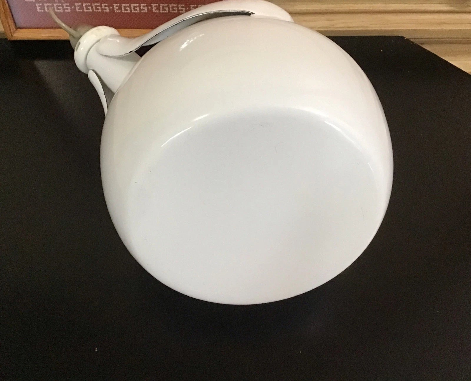 Vintage Retro Copco White Cat And Mouse Whistling Enamel Teapot Kettle EUC | eBay