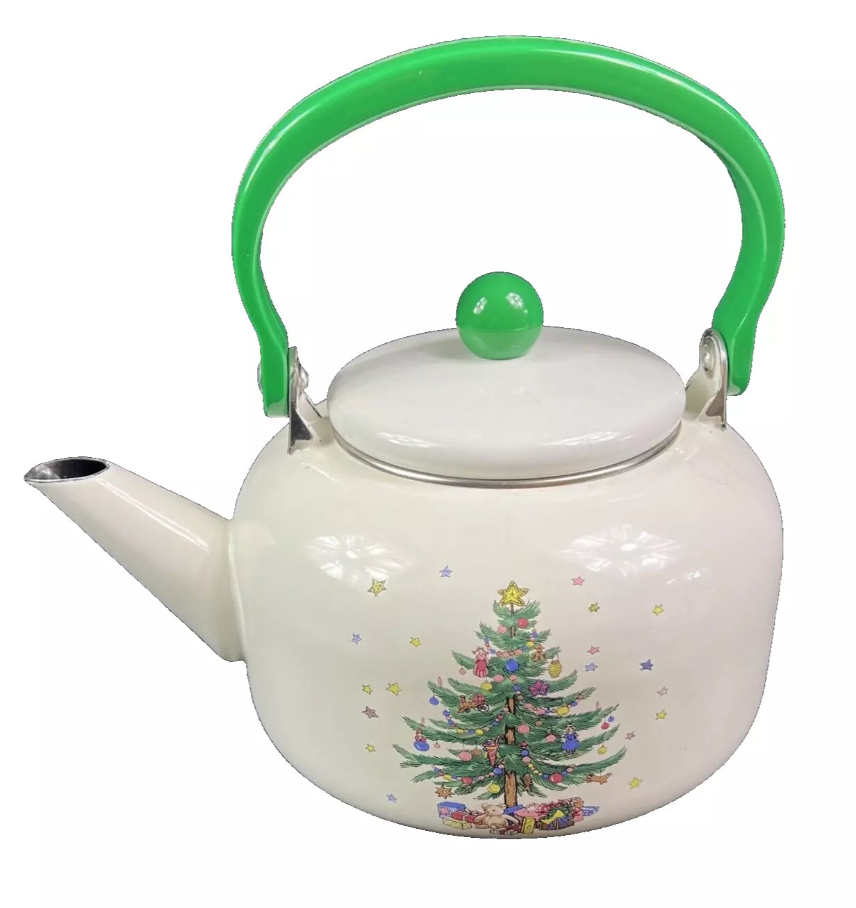 Nikko Christmastime Enamel Teapot | eBay