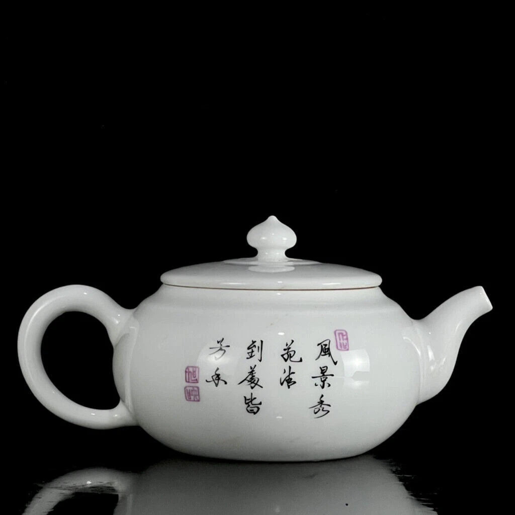 6.3" Chinese Enamel Porcelain HandPainte Exquisite Flowers&Plants Teapots | eBay