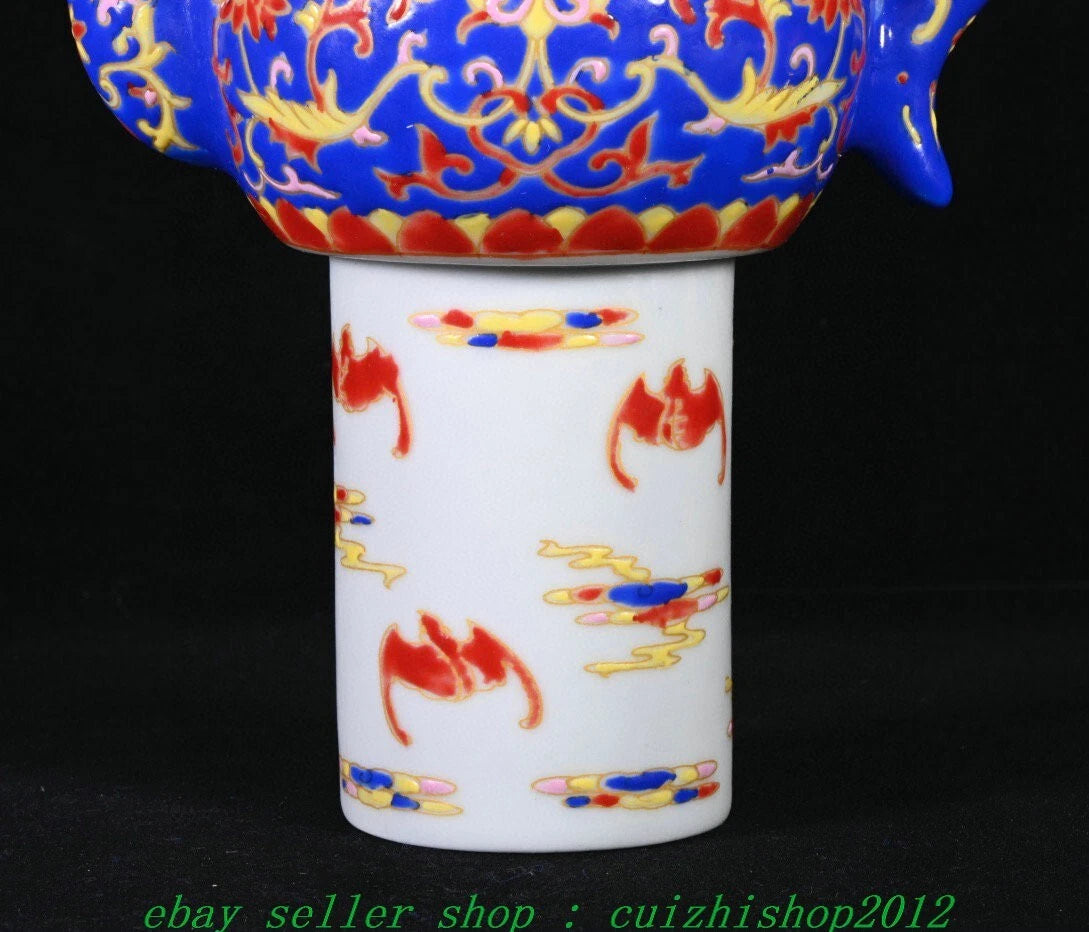 Qianlong Marked Colour Enamel Porcelain Gilt Dragon Beast Gourd Teapot Teakettle | eBay