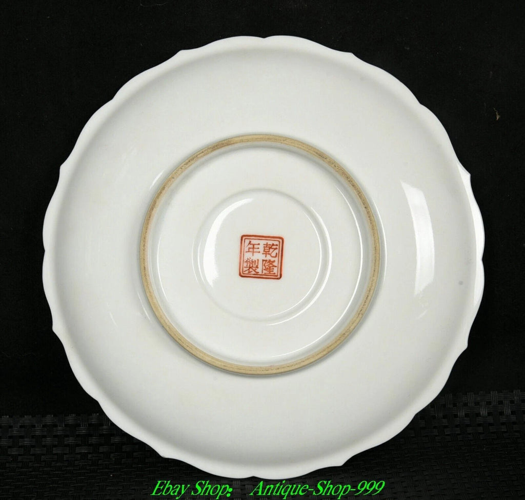 4"Qianlong Marked Enamel Colour Porcelain Gilt Lotus flower Pattern Teapot Plate | eBay