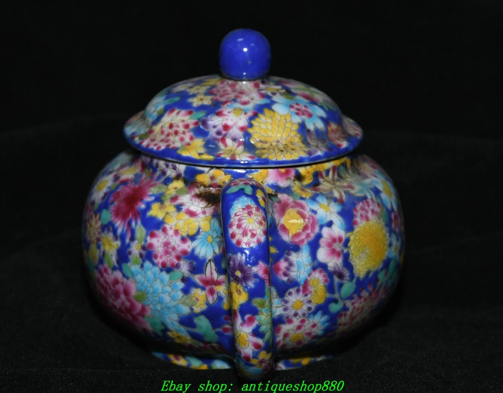 5.5''Qing Qianlong Enamel Colour Porcelain Flower Pattern Tea Pot Flagon | eBay
