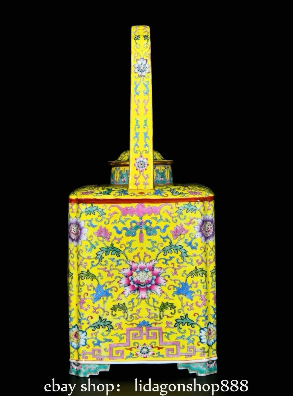 16.4" Yongzheng Marked Enamel Porcelain Flower Leaf Pattern Wine Teapot | eBay